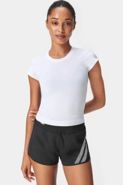 Online STRONGER Cap Sleeve T-shirt Bright White