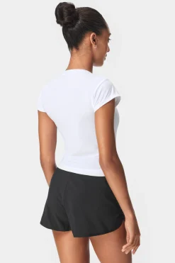 Online STRONGER Cap Sleeve T-shirt Bright White