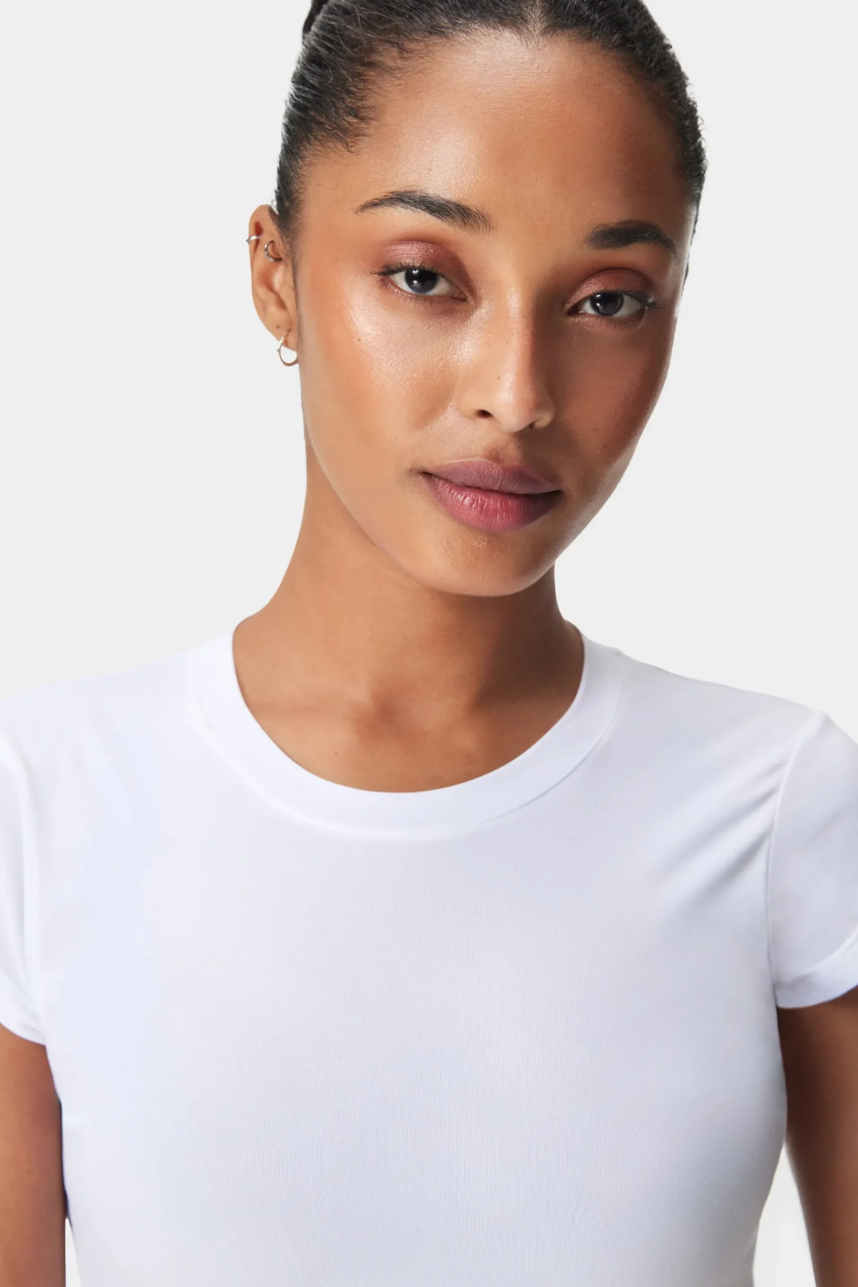 Online STRONGER Cap Sleeve T-shirt Bright White