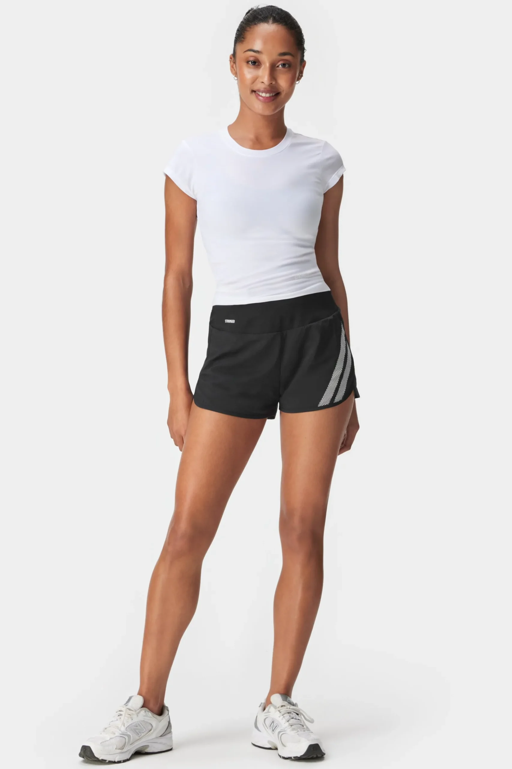 Online STRONGER Cap Sleeve T-shirt Bright White
