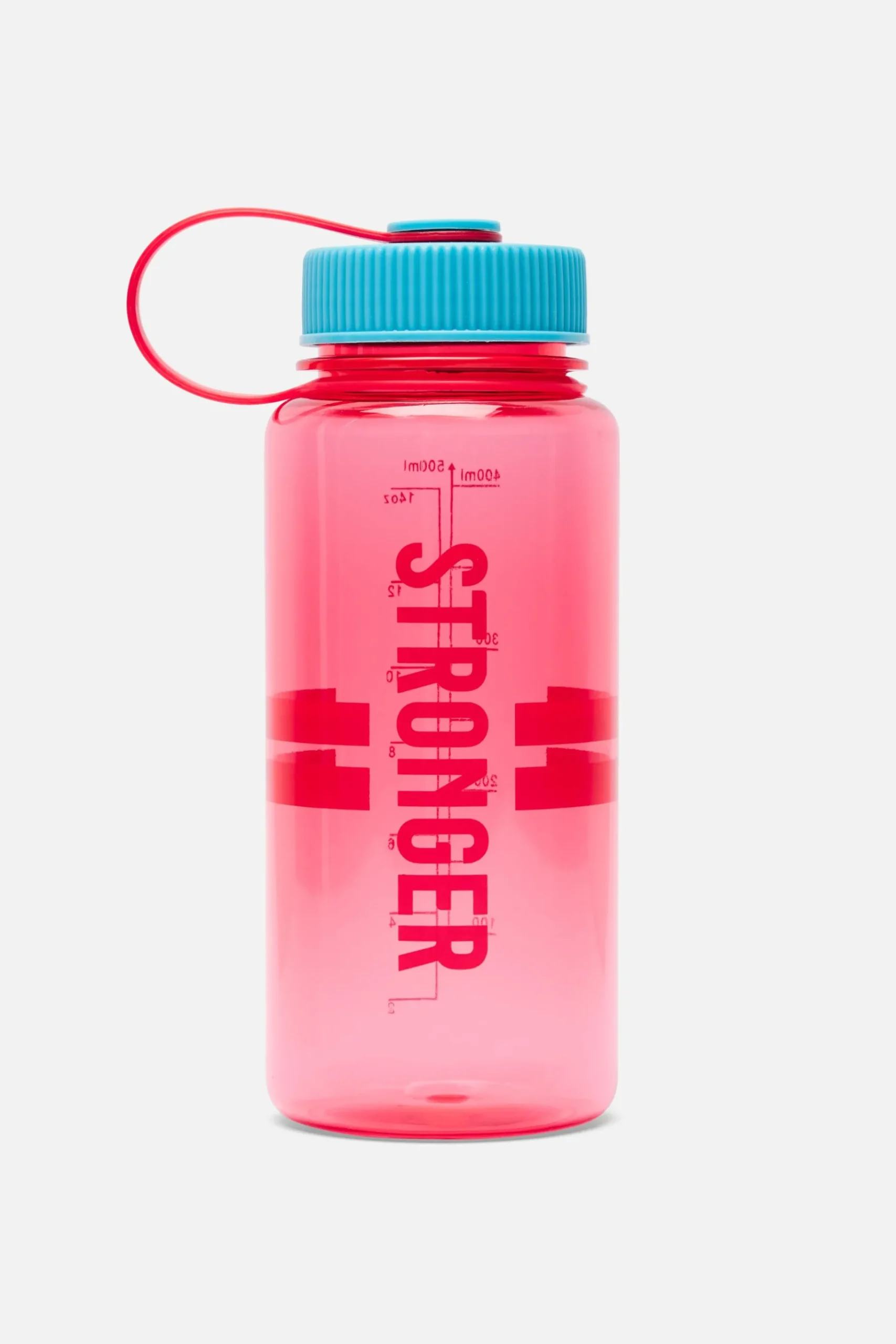 New STRONGER Clear Waterfles 500ml Flame Scarlet