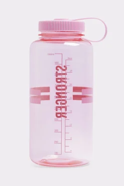 Online STRONGER Clear Waterfles 1000ml Lilac Sachet