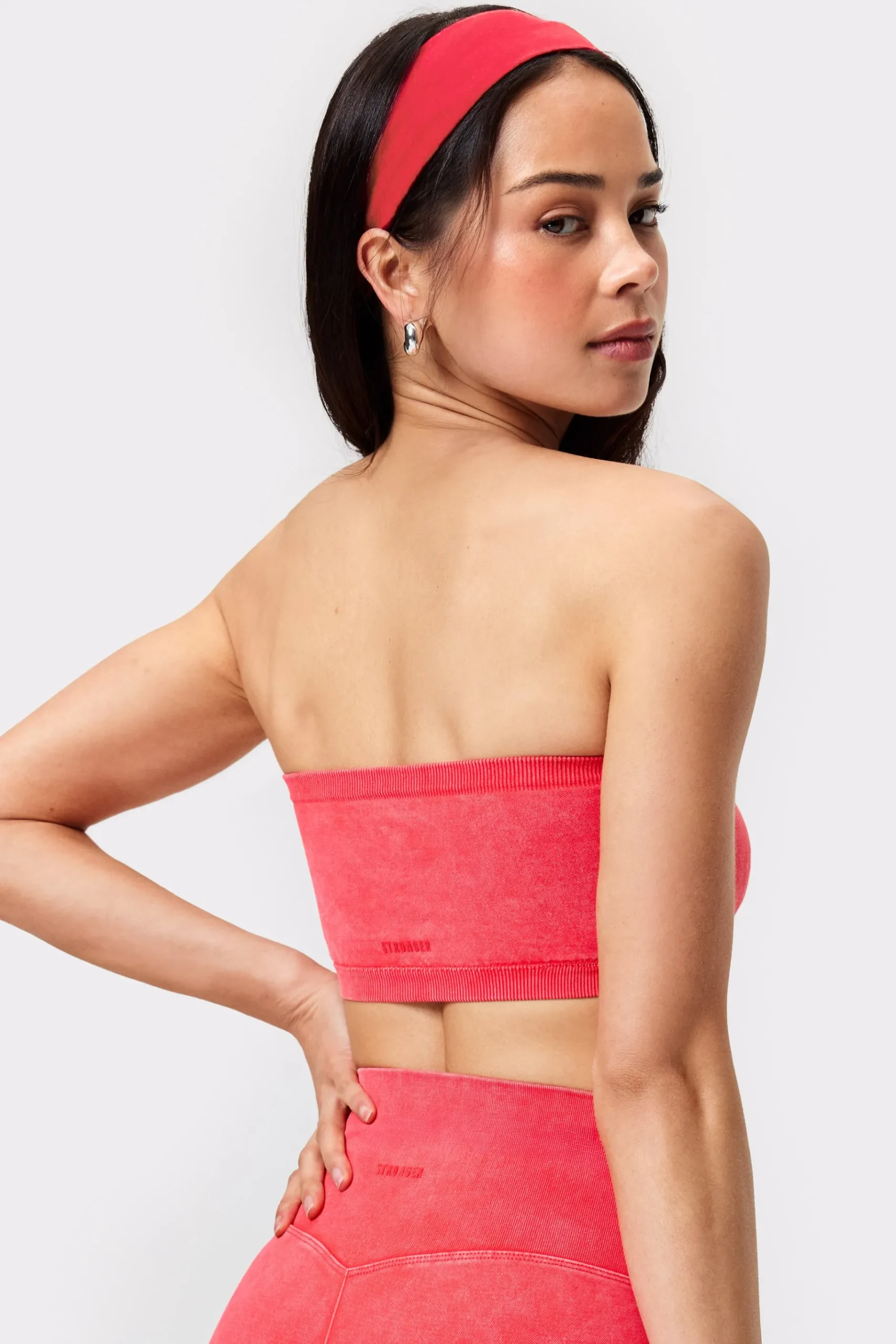 Outlet STRONGER Contouring Seamless Bandeau Hot Summer Red