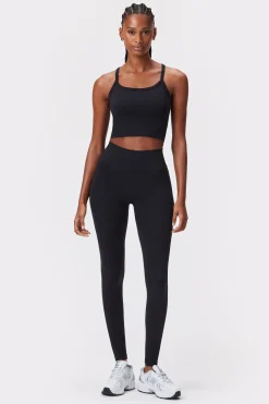 Fashion STRONGER Contouring Seamless Crop Top Black