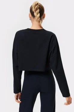 Online STRONGER Cropped Long Sleeve​ Black
