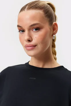 Online STRONGER Cropped Long Sleeve Black