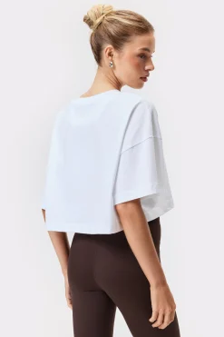 Outlet STRONGER Cropped T-shirt Bright White