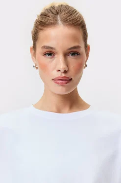 Outlet STRONGER Cropped T-shirt Bright White