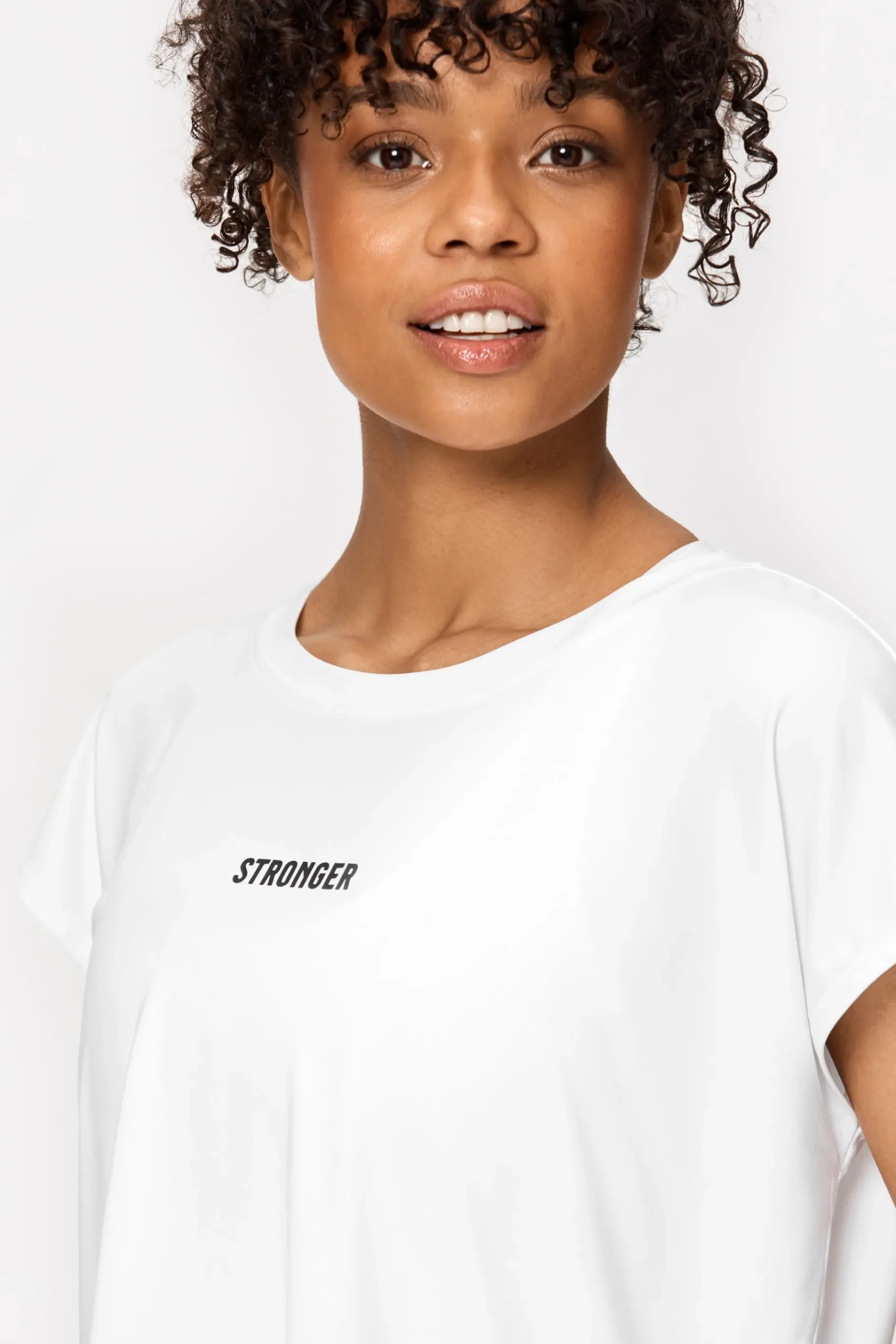 Online STRONGER Drop T-shirt White