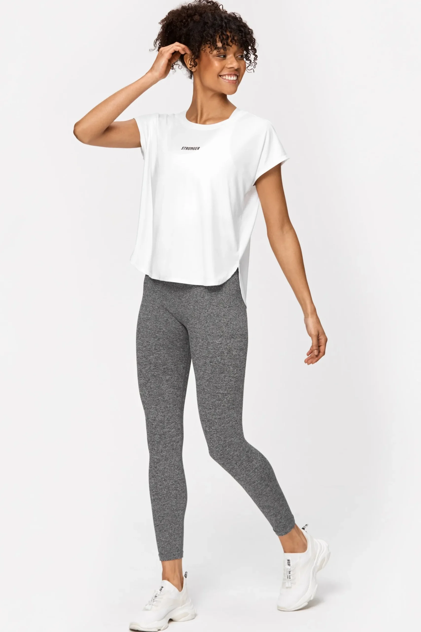 Online STRONGER Drop T-shirt White