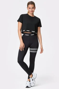 Sale STRONGER Epic Cropped T-shirt Black