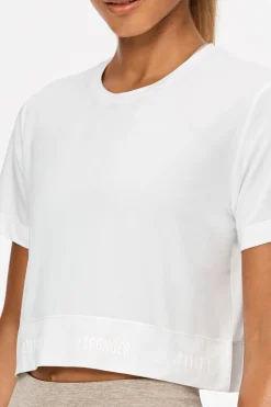 Hot STRONGER Epic Cropped T-shirt White