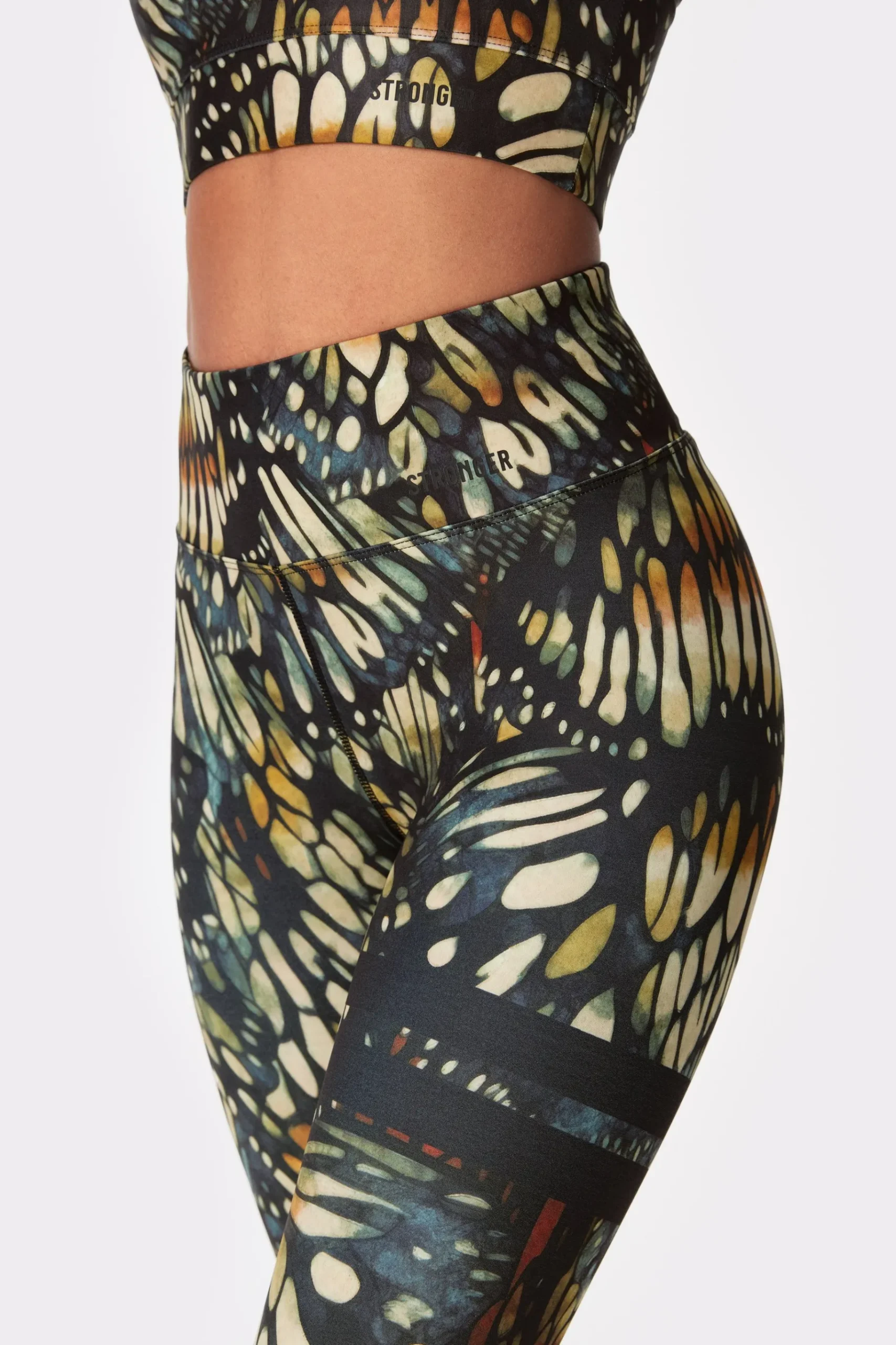 Fashion STRONGER Explore Printed Legging Butterfly Wings