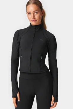 Hot STRONGER Figure Zip Jas Black