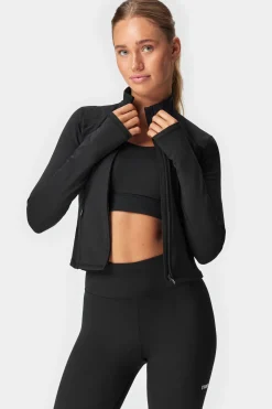Hot STRONGER Figure Zip Jas Black