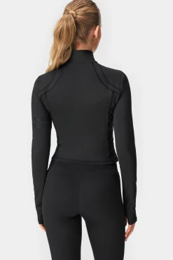 Hot STRONGER Figure Zip Jas Black