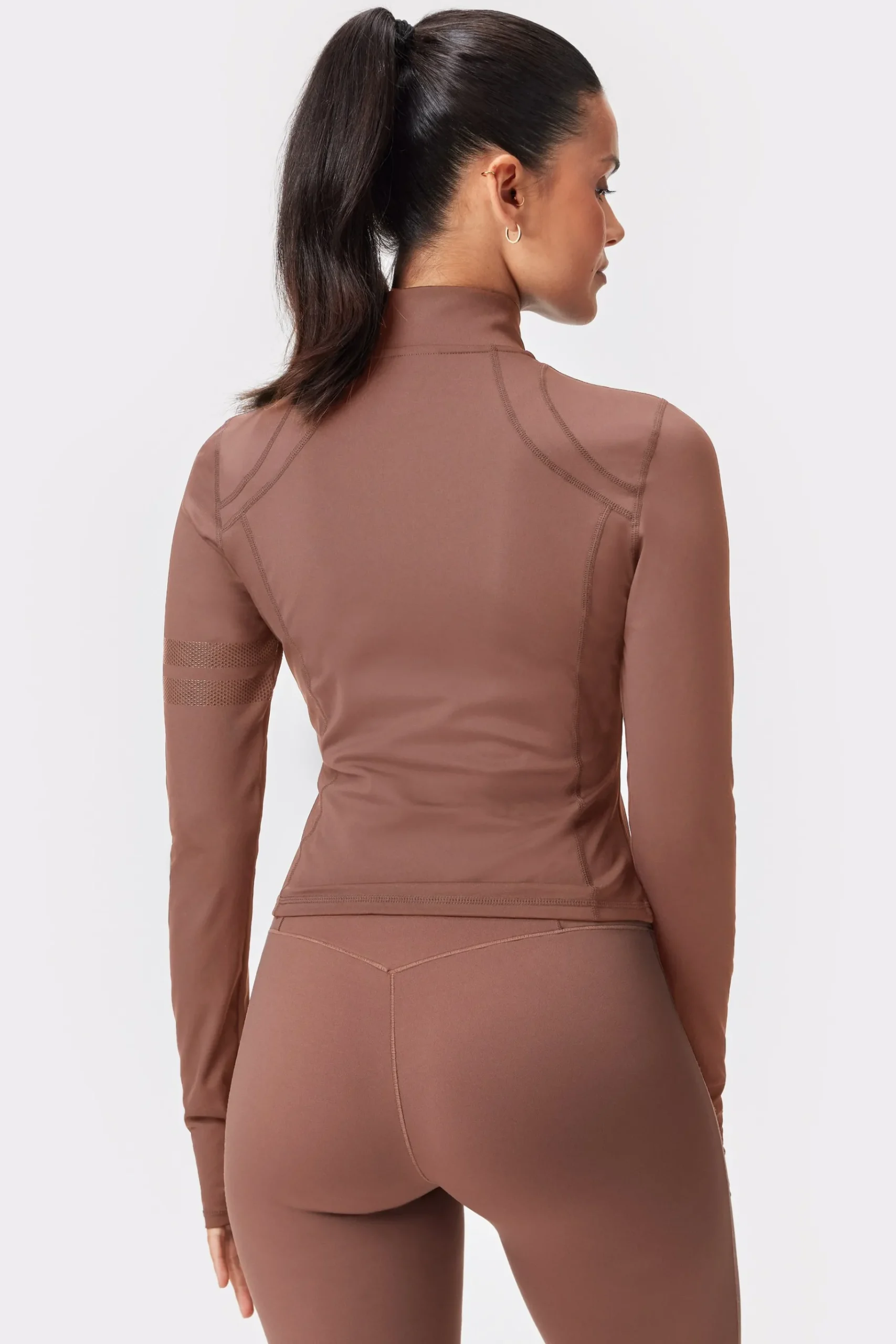 Best STRONGER Figure Zip Jas Nutmeg