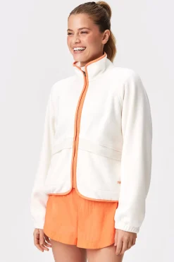 New STRONGER Fleece Jacket Whisper White