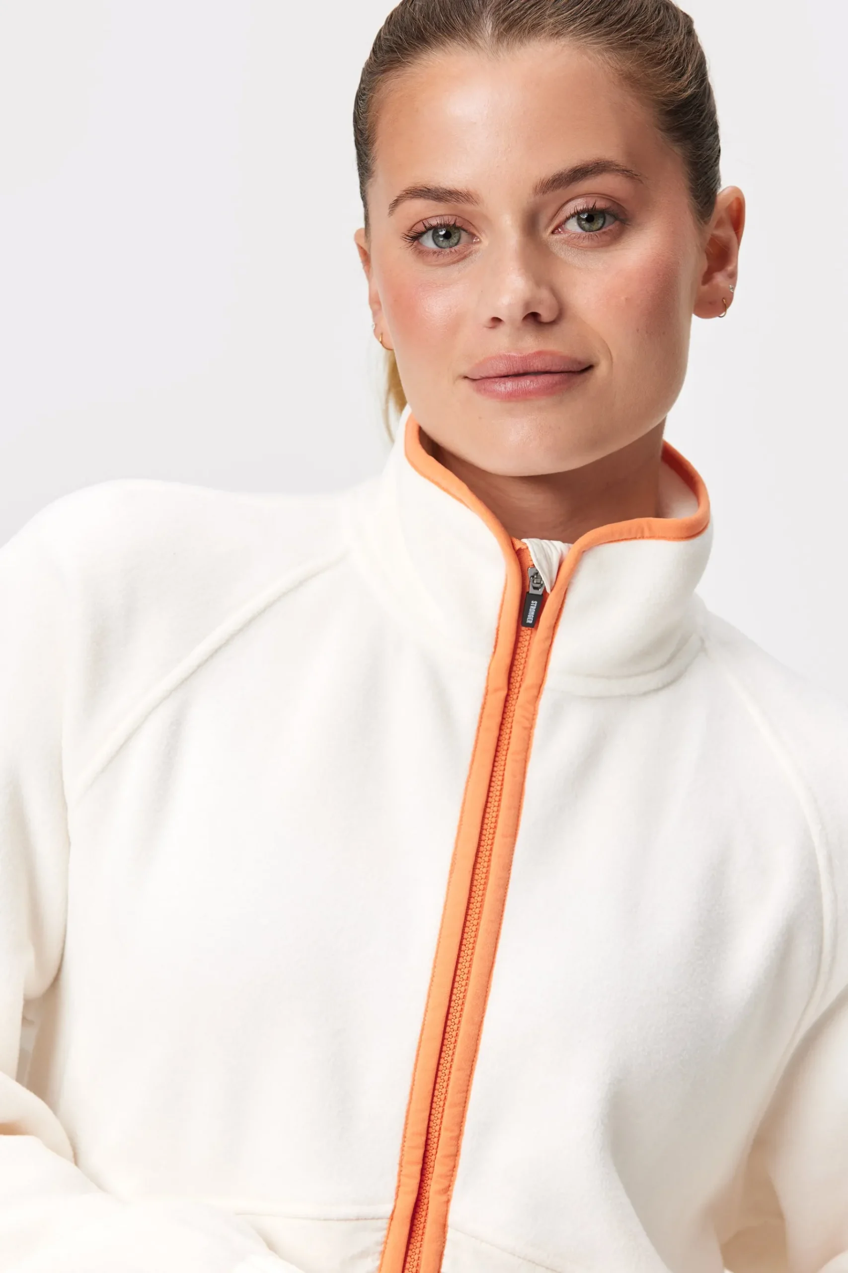 New STRONGER Fleece Jacket Whisper White