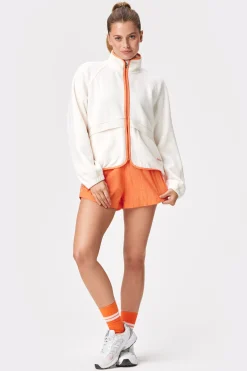 New STRONGER Fleece Jacket Whisper White
