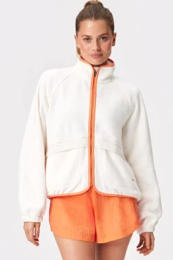 New STRONGER Fleece Jacket Whisper White