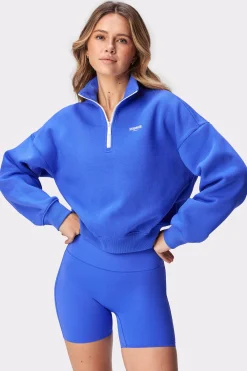 Discount STRONGER Half Zip Sweatshirt Amparo Blue
