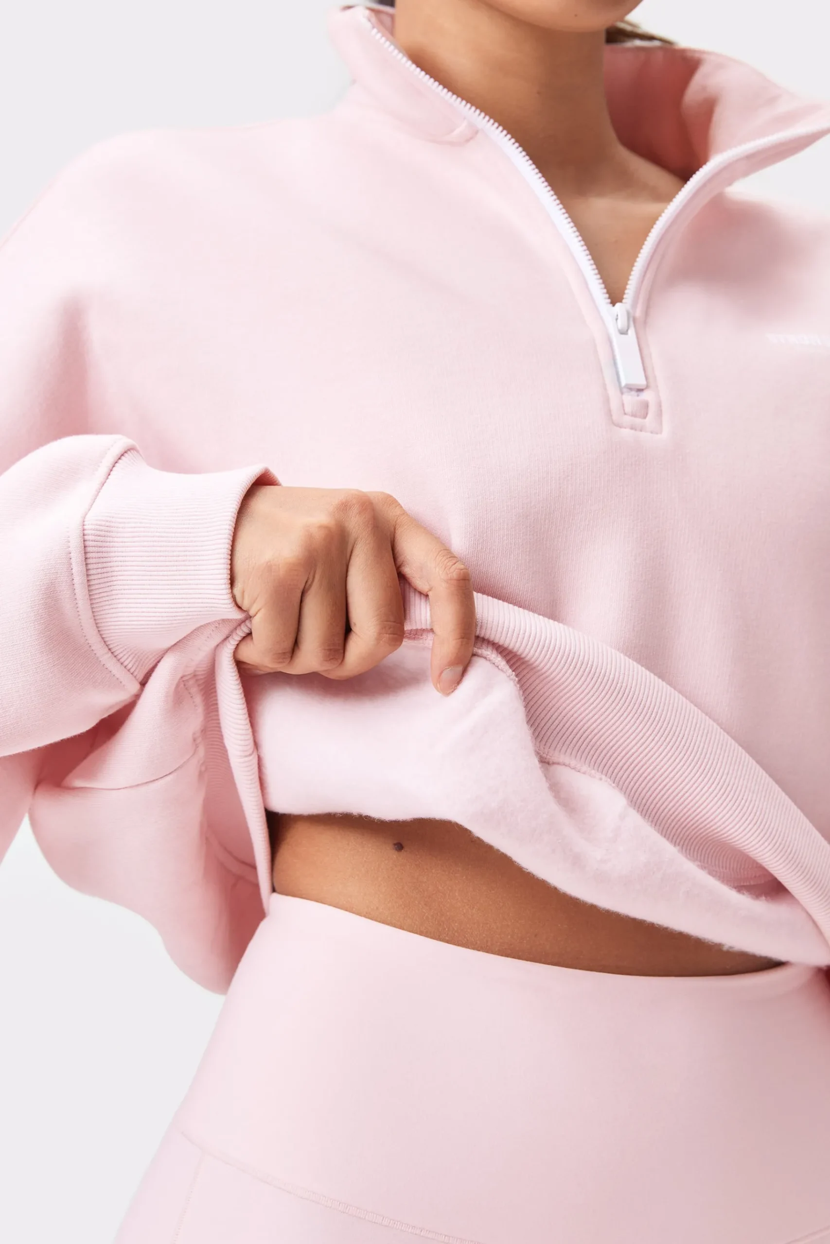 Online STRONGER Half Zip Sweatshirt Chalk Pink