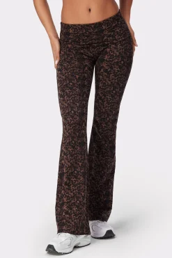 Hot STRONGER Jersey Flared Legging Dark Leo