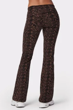 Hot STRONGER Jersey Flared Legging Dark Leo
