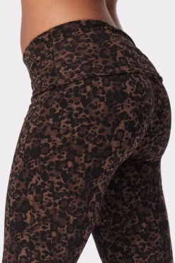 Hot STRONGER Jersey Flared Legging Dark Leo