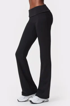 Online STRONGER Jersey Flared Legging Black