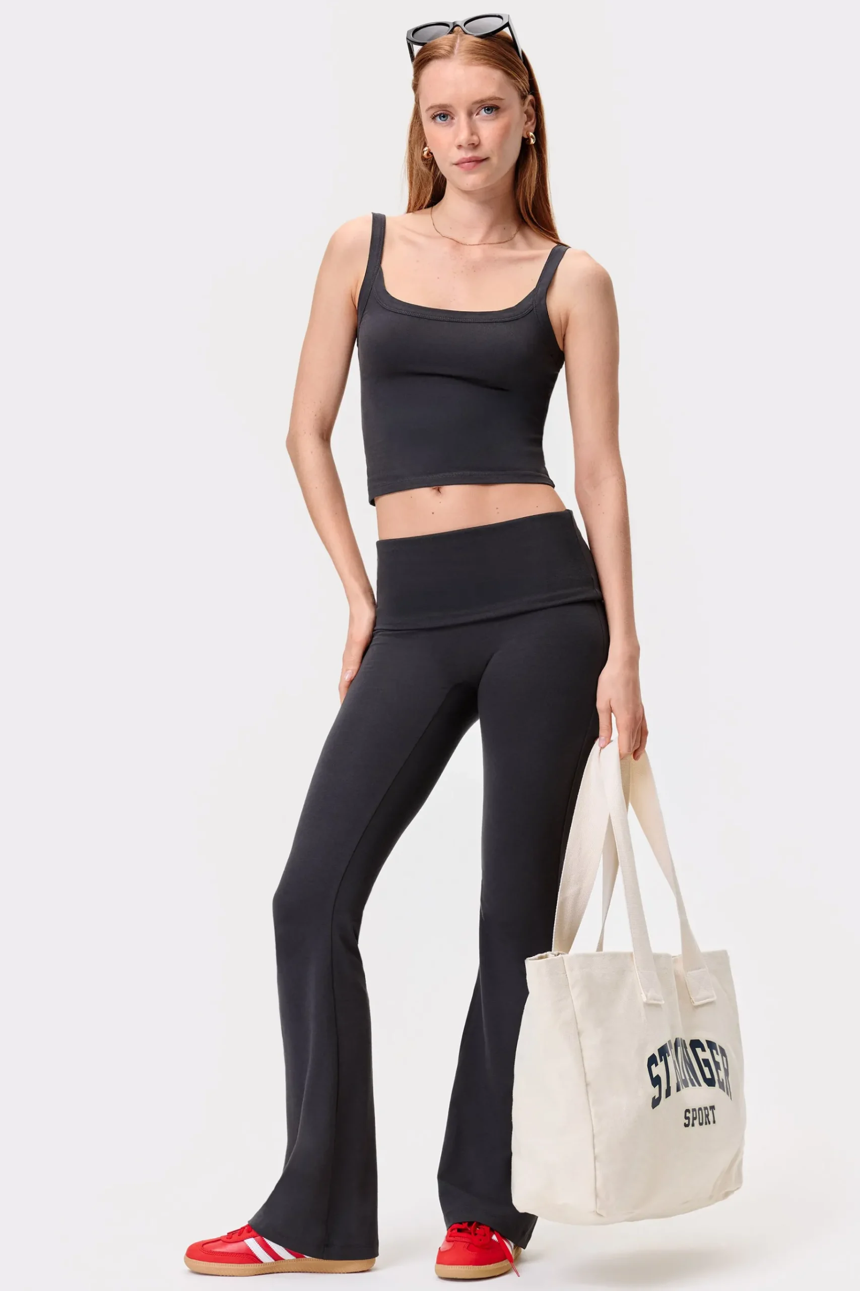 Online STRONGER Jersey Strap Singlet Bristol Black
