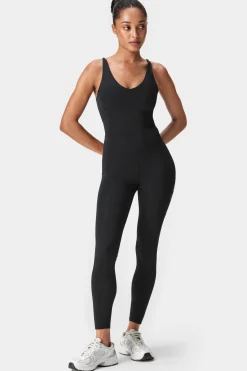 Discount STRONGER Lift Shaping Pocket Jumpsuit Black