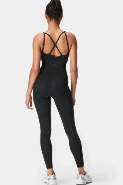 Discount STRONGER Lift Shaping Pocket Jumpsuit Black