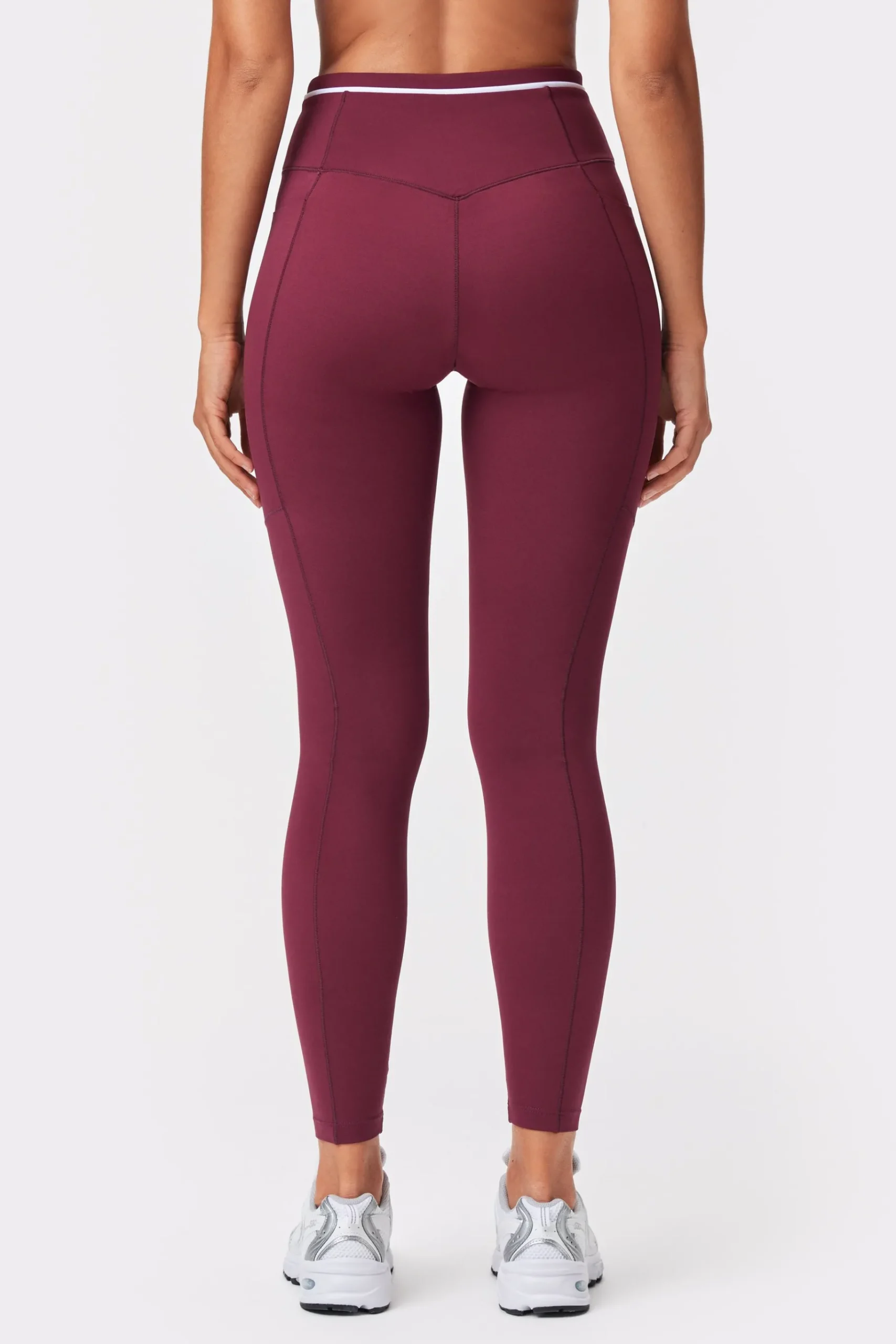 Discount STRONGER Logo Pocket Leggings Maroon Banner