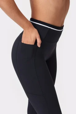 Fashion STRONGER Logo Pocket Leggings Black