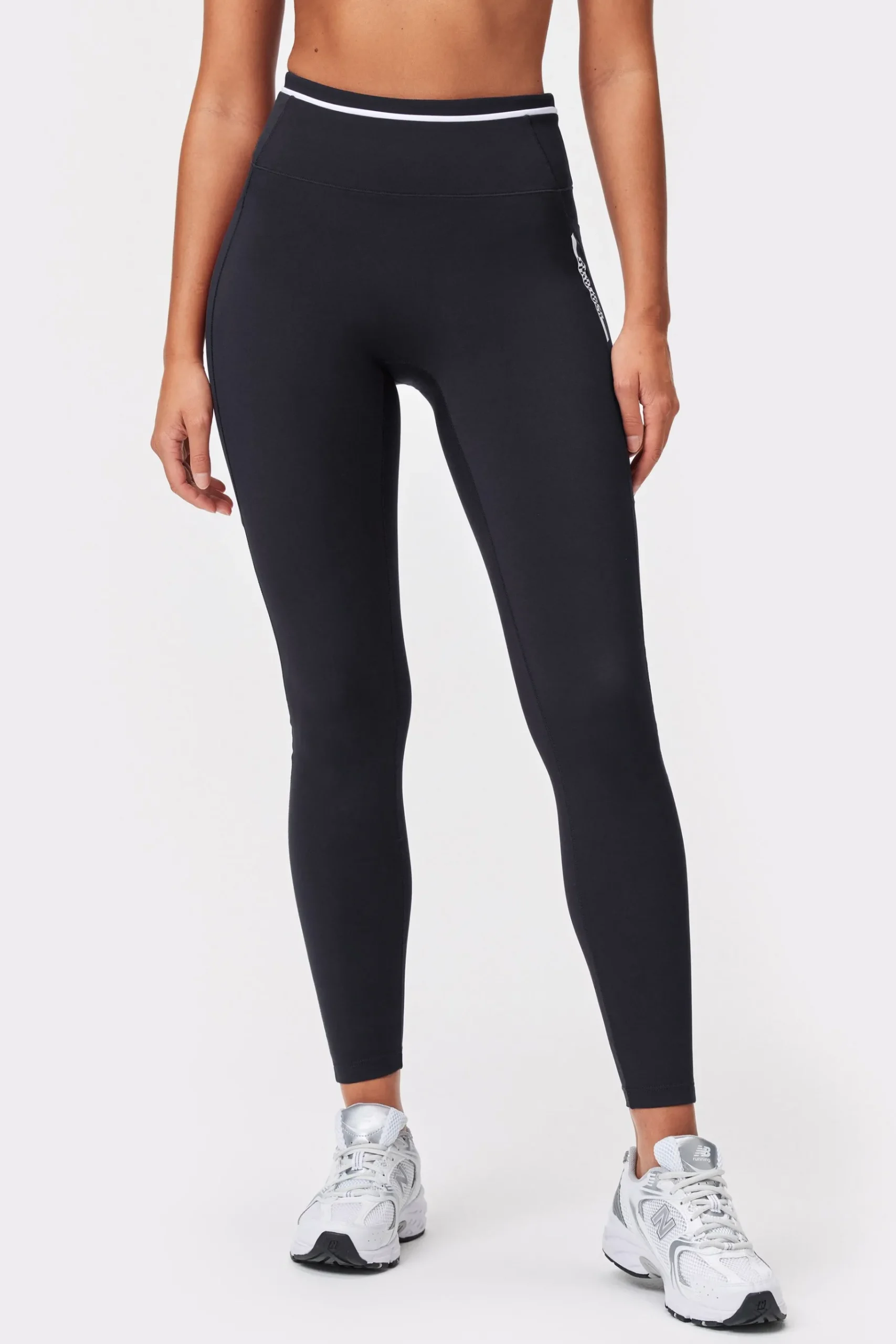 Fashion STRONGER Logo Pocket Leggings Black