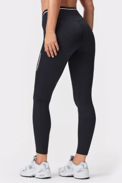 Fashion STRONGER Logo Pocket Leggings Black