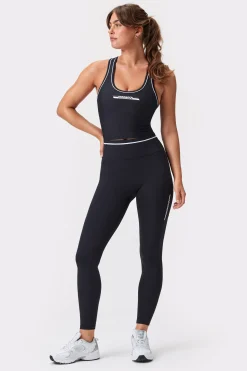 Fashion STRONGER Logo Pocket Leggings Black