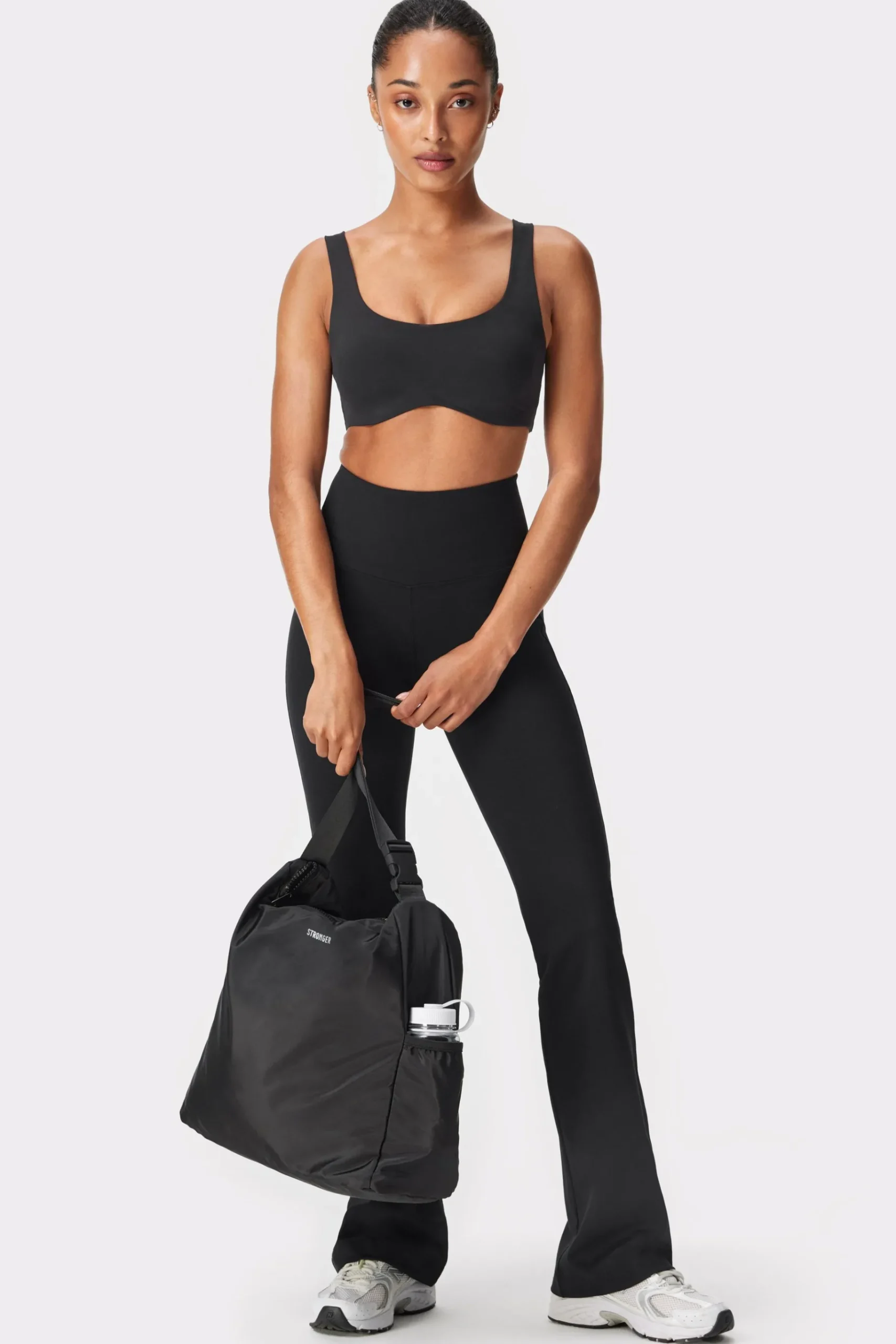 Online STRONGER Nylon Schoudertas Black