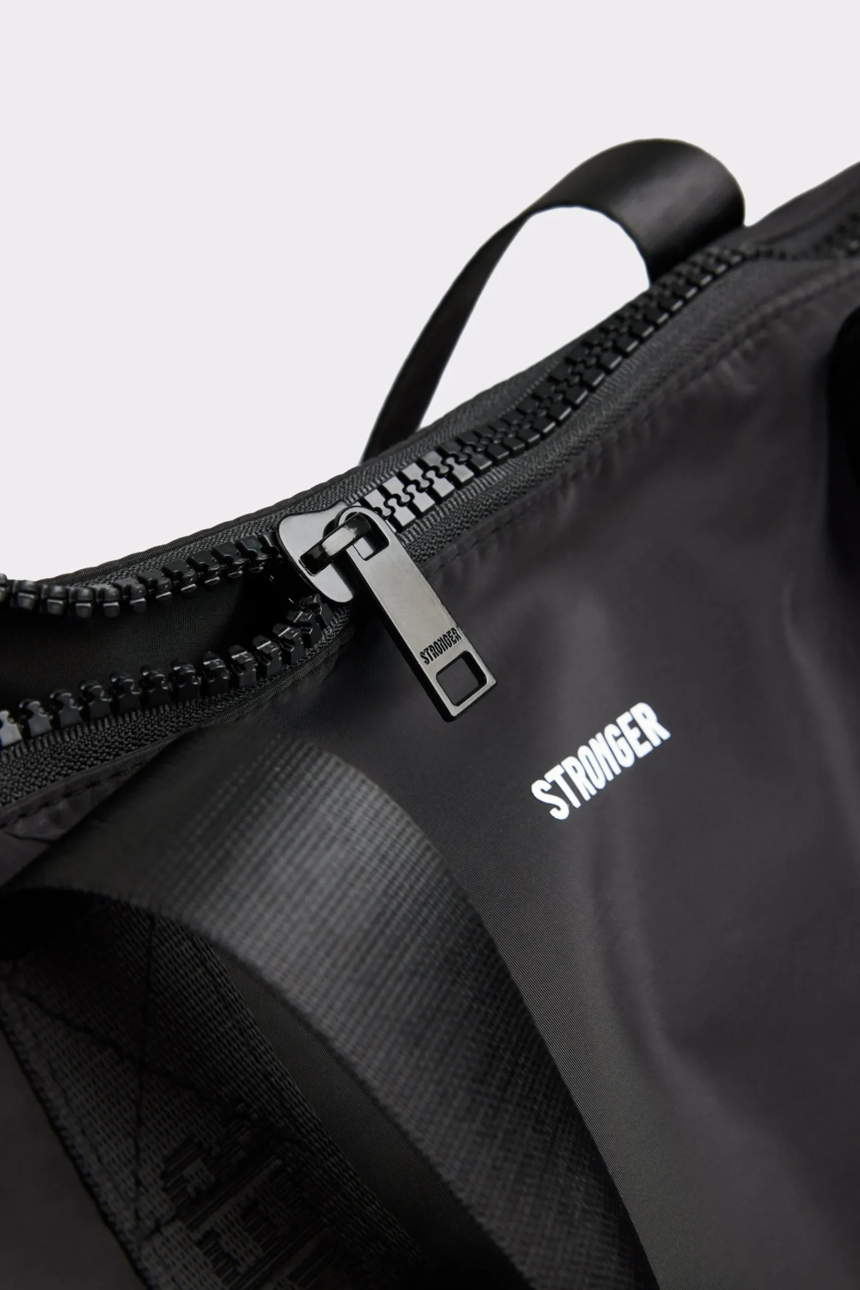 Fashion STRONGER Nylon Tote Bag Black