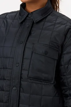 Sale STRONGER Overshirt Padded Jacket Black