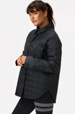 Sale STRONGER Overshirt Padded Jacket Black
