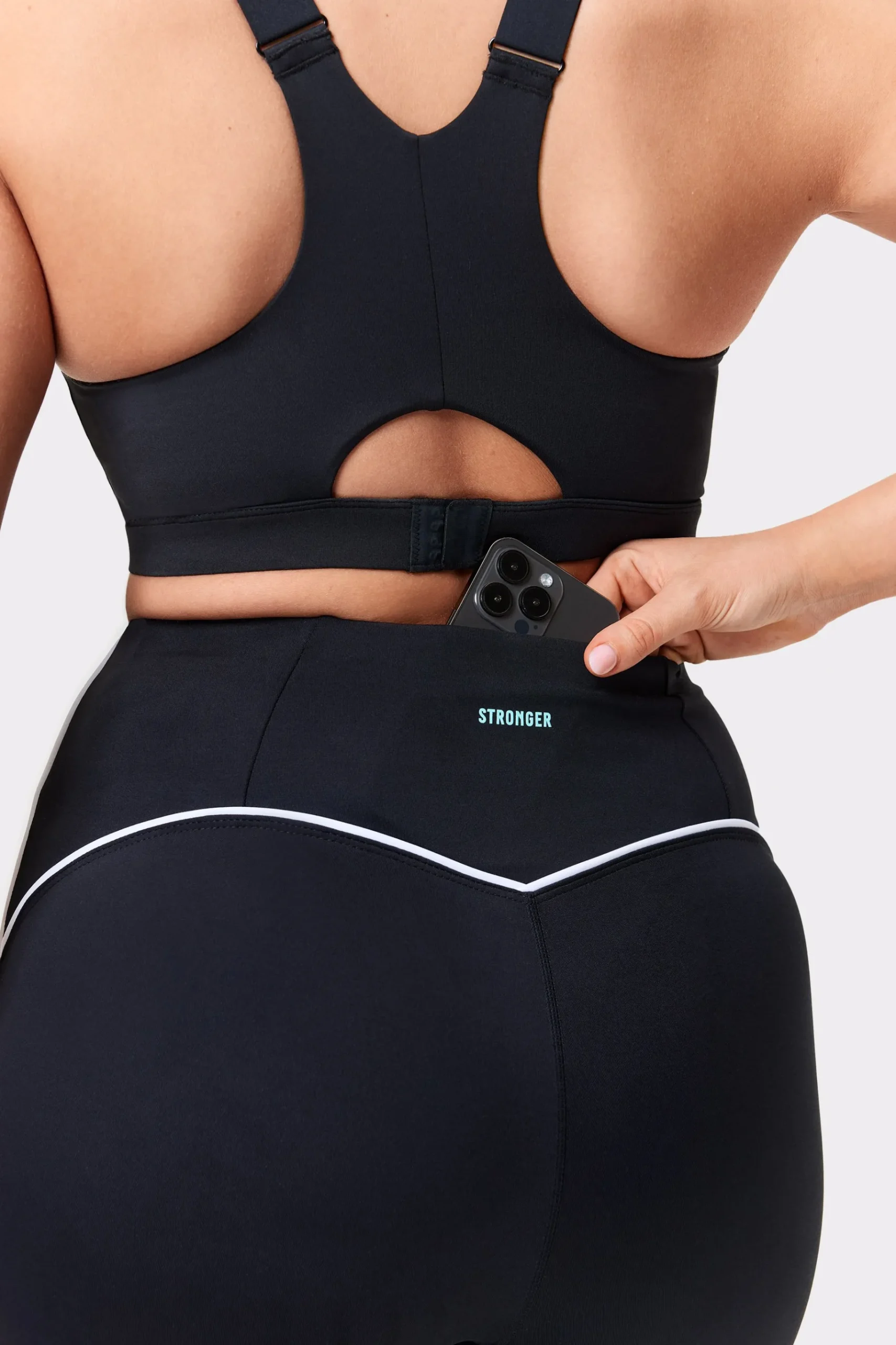 Clearance STRONGER Piping Legging Black
