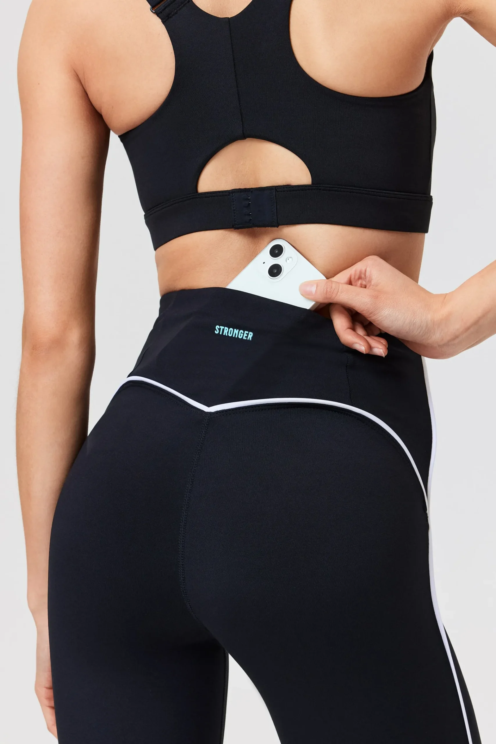 Clearance STRONGER Piping Legging Black