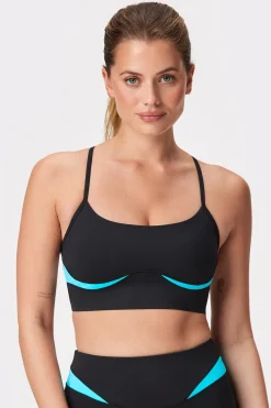 Outlet STRONGER Ready Strap Sports Bra Blue Atoll