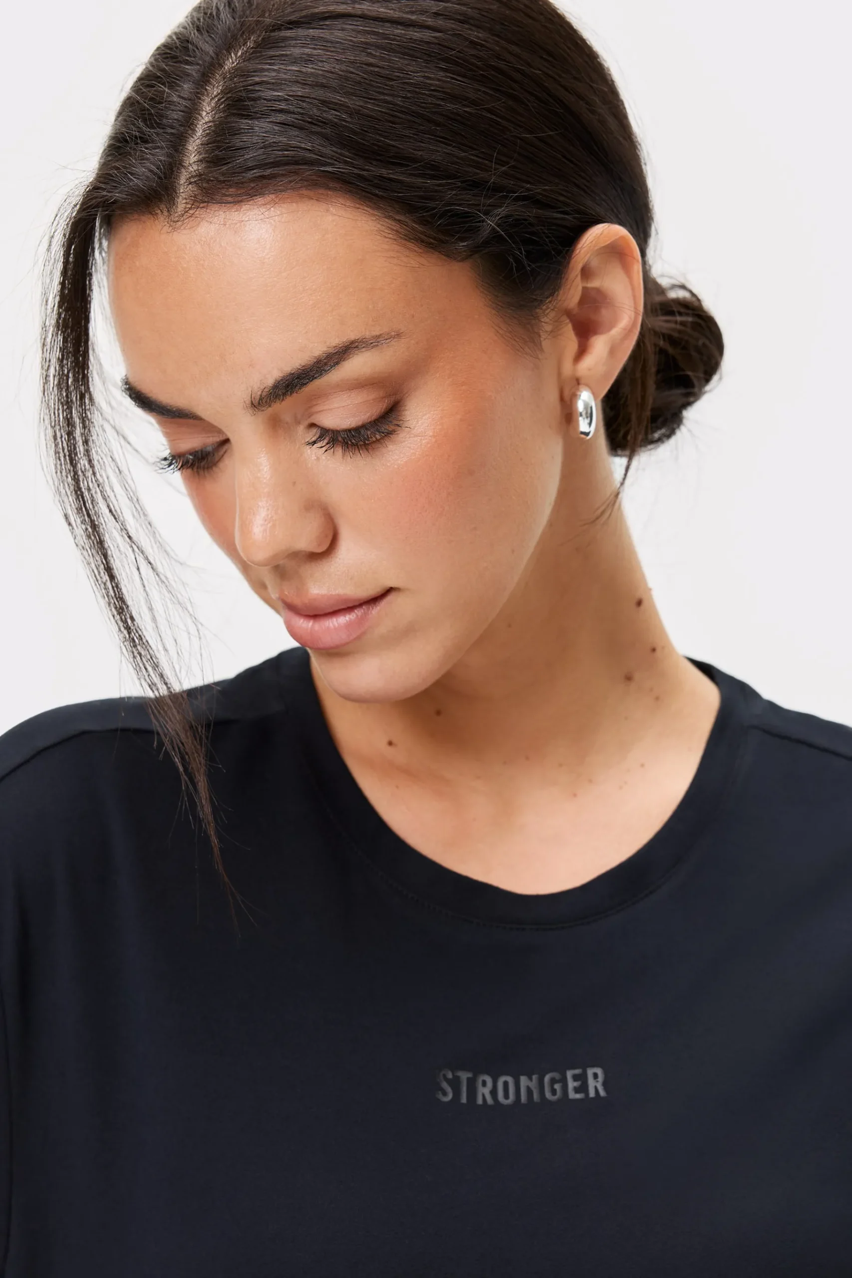 Discount STRONGER Relaxed T-shirt Black