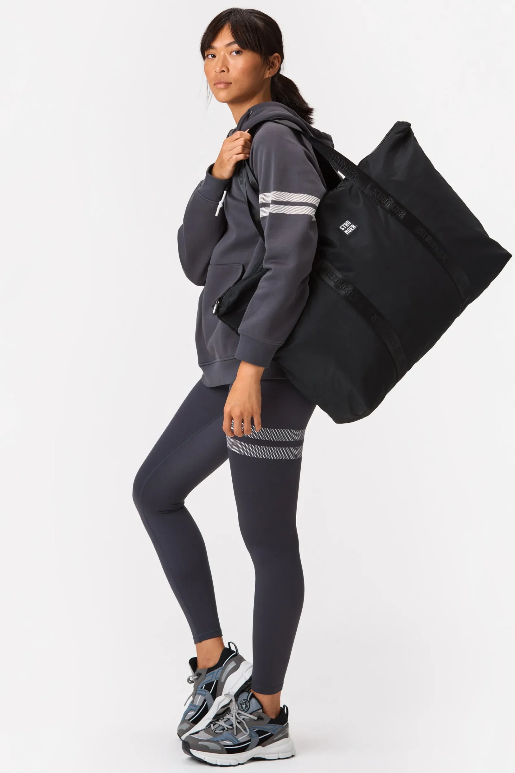 Hot STRONGER Reload Tote Bag Black