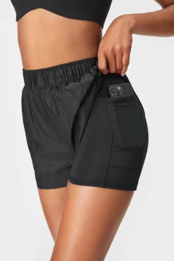 Outlet STRONGER Ripstop Wind Hardloopshort Black