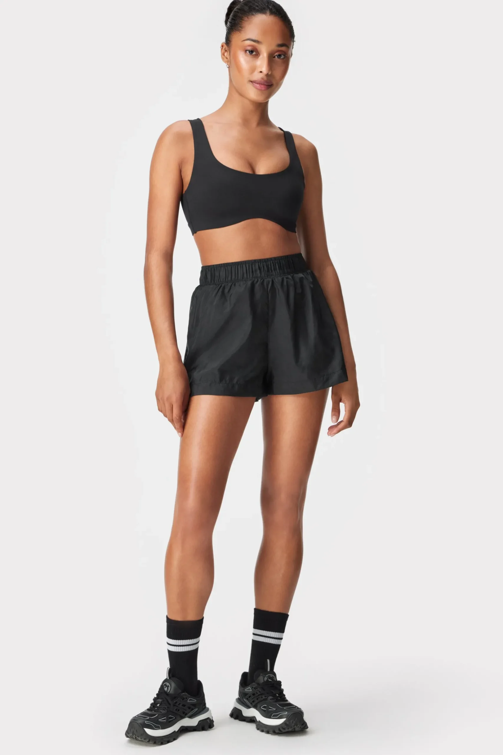 Outlet STRONGER Ripstop Wind Hardloopshort Black